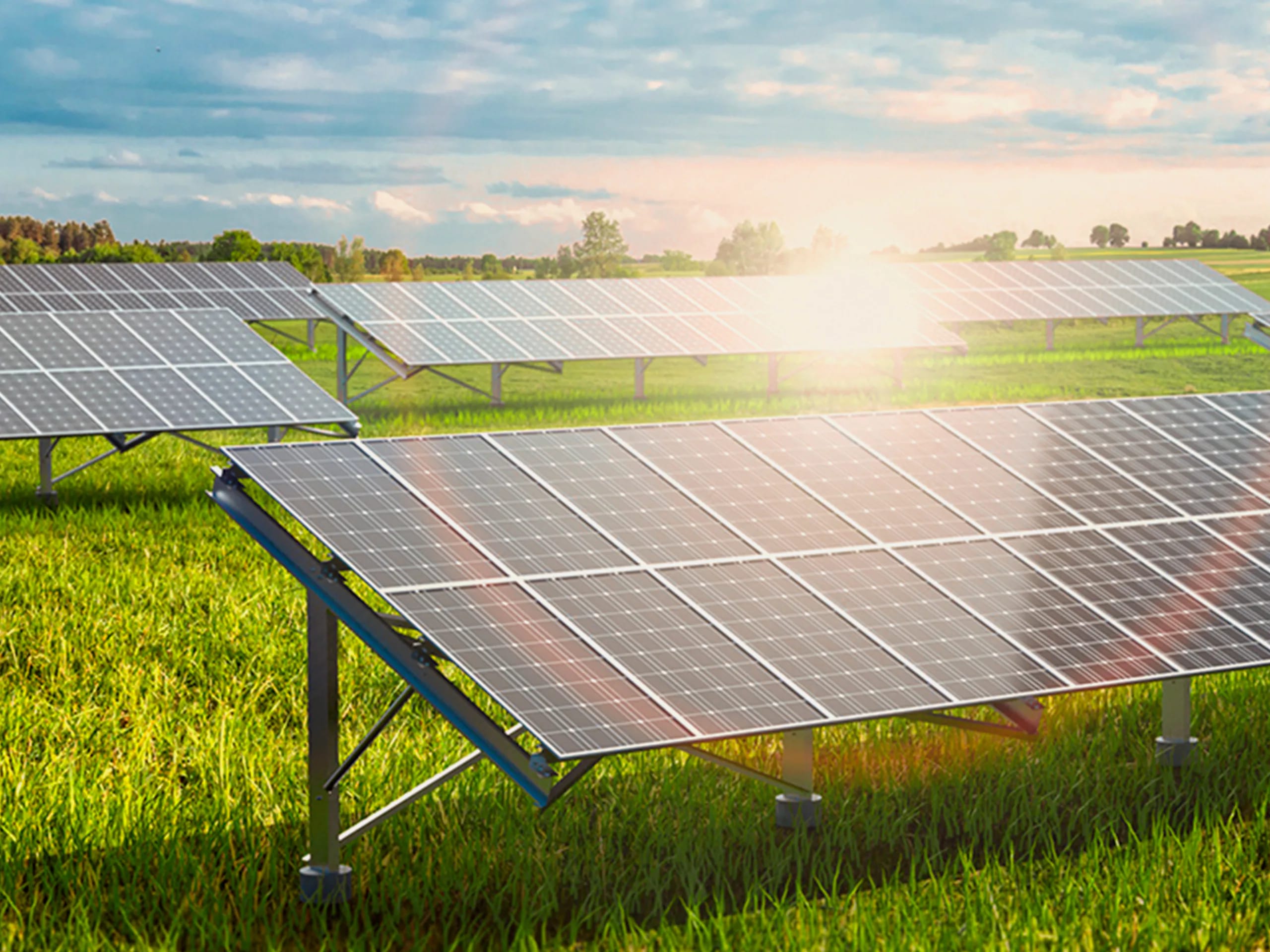 Estrutura Metálica de Solo para Energia Solar