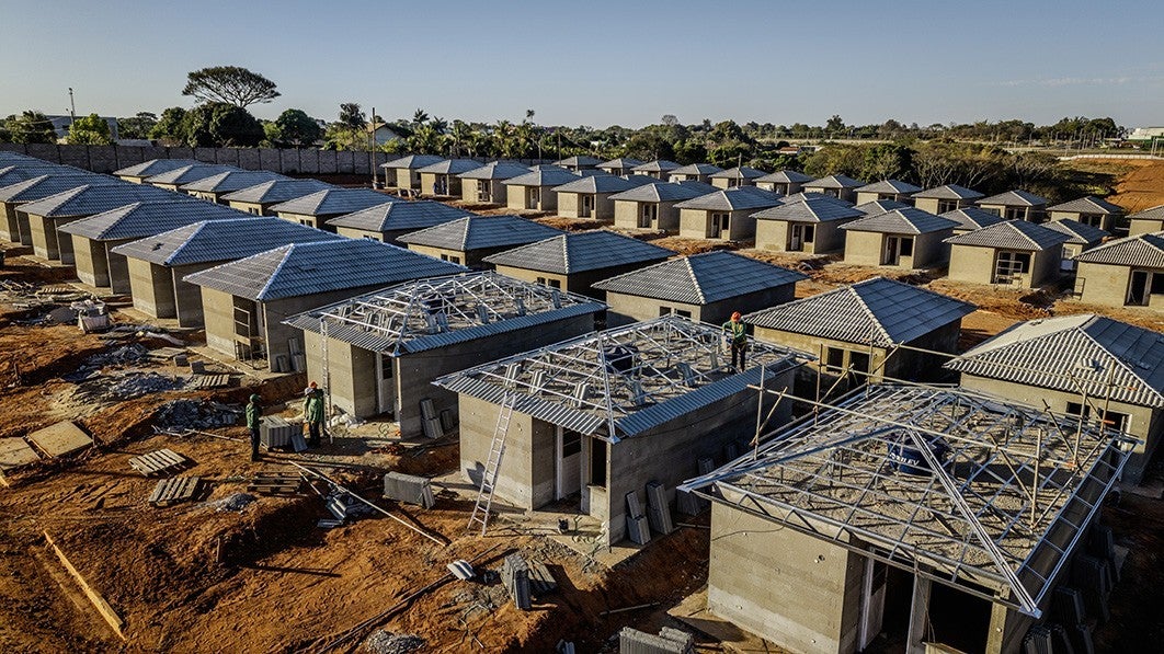 Estruturas Metálicas para Telhados da Tessa nas Obras da Construtora Pacaembu